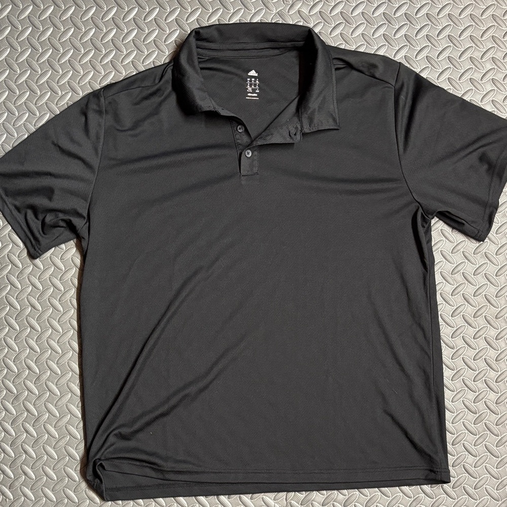 adidas Men's Black Polo Shirt